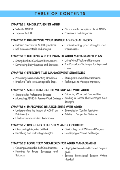 Thriving with Thoughts ADHD Guide and Workbook